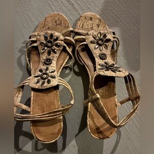 FINAL-Strap Tan Gemstone Wedges